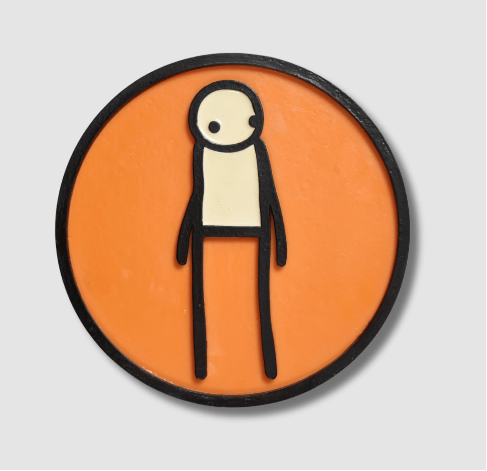 Stik, Plaque (Orange), 2011