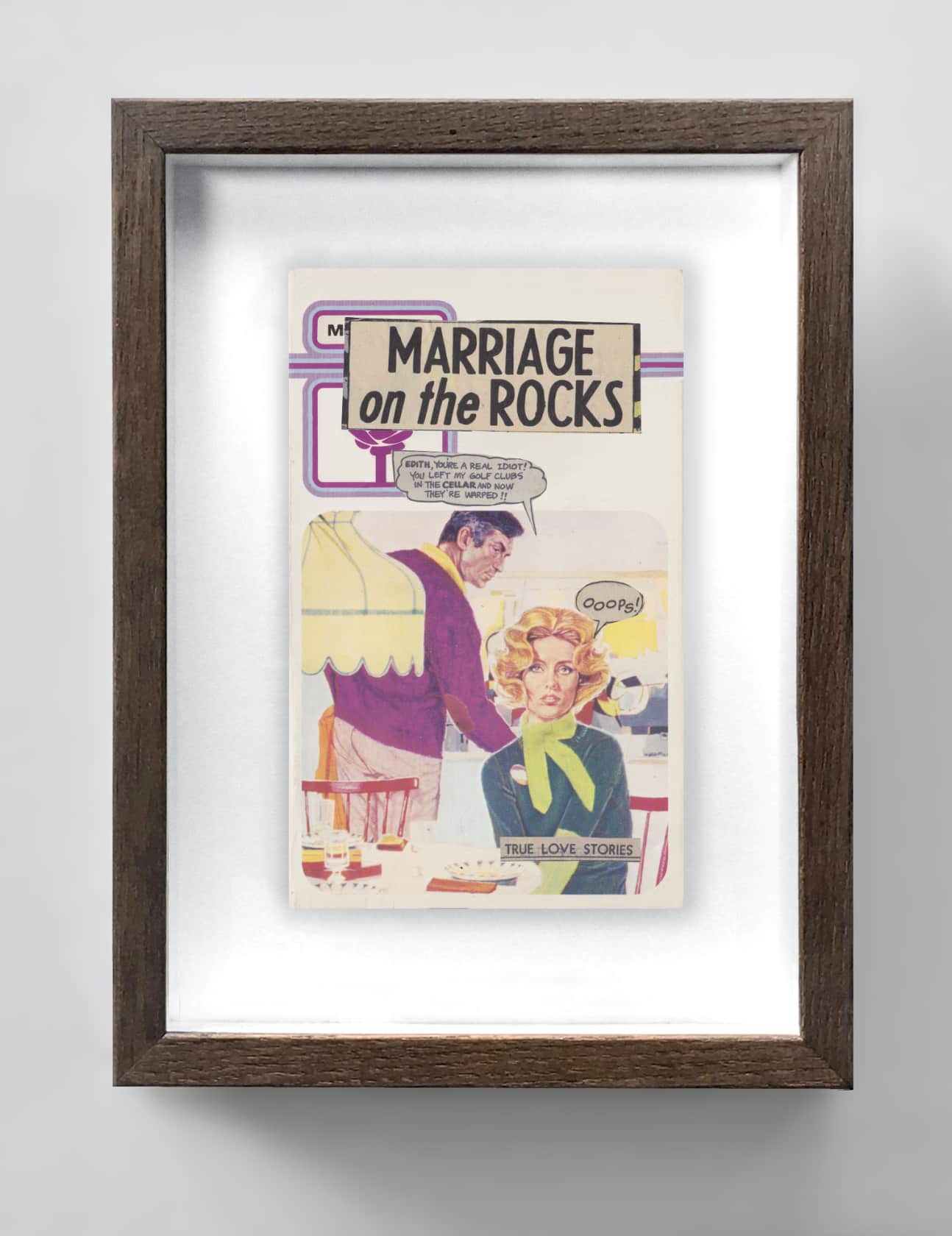 the connor brothers Marriage On The Rocks Collage on vintage paperback book