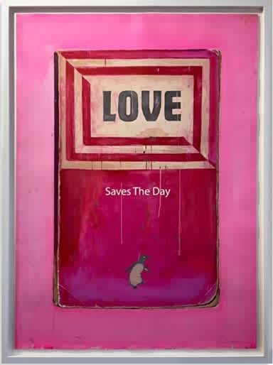 Harland Miller, Love Saves the Day, 2021