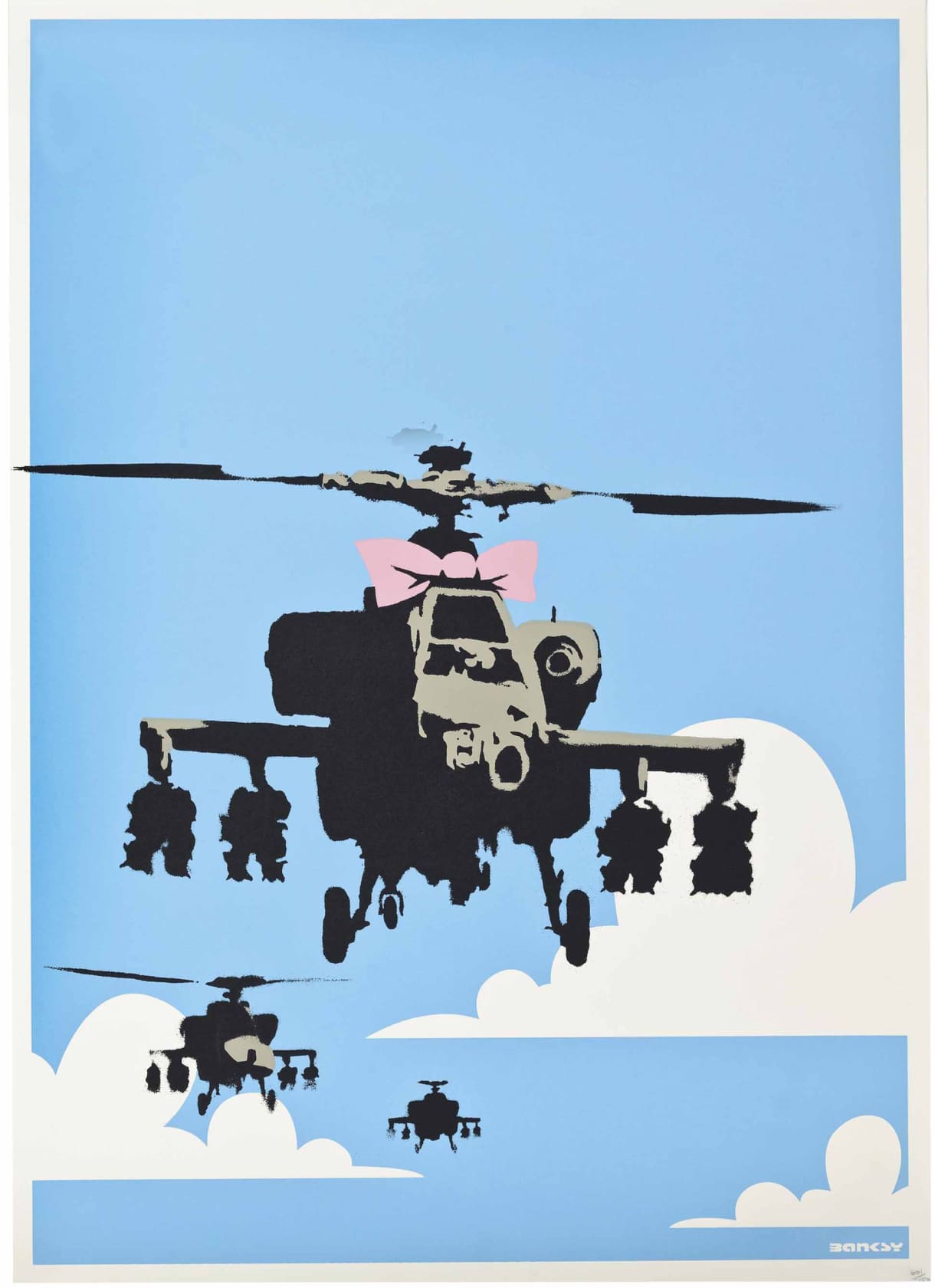 Banksy, Happy Choppers (Unsigned), 2003