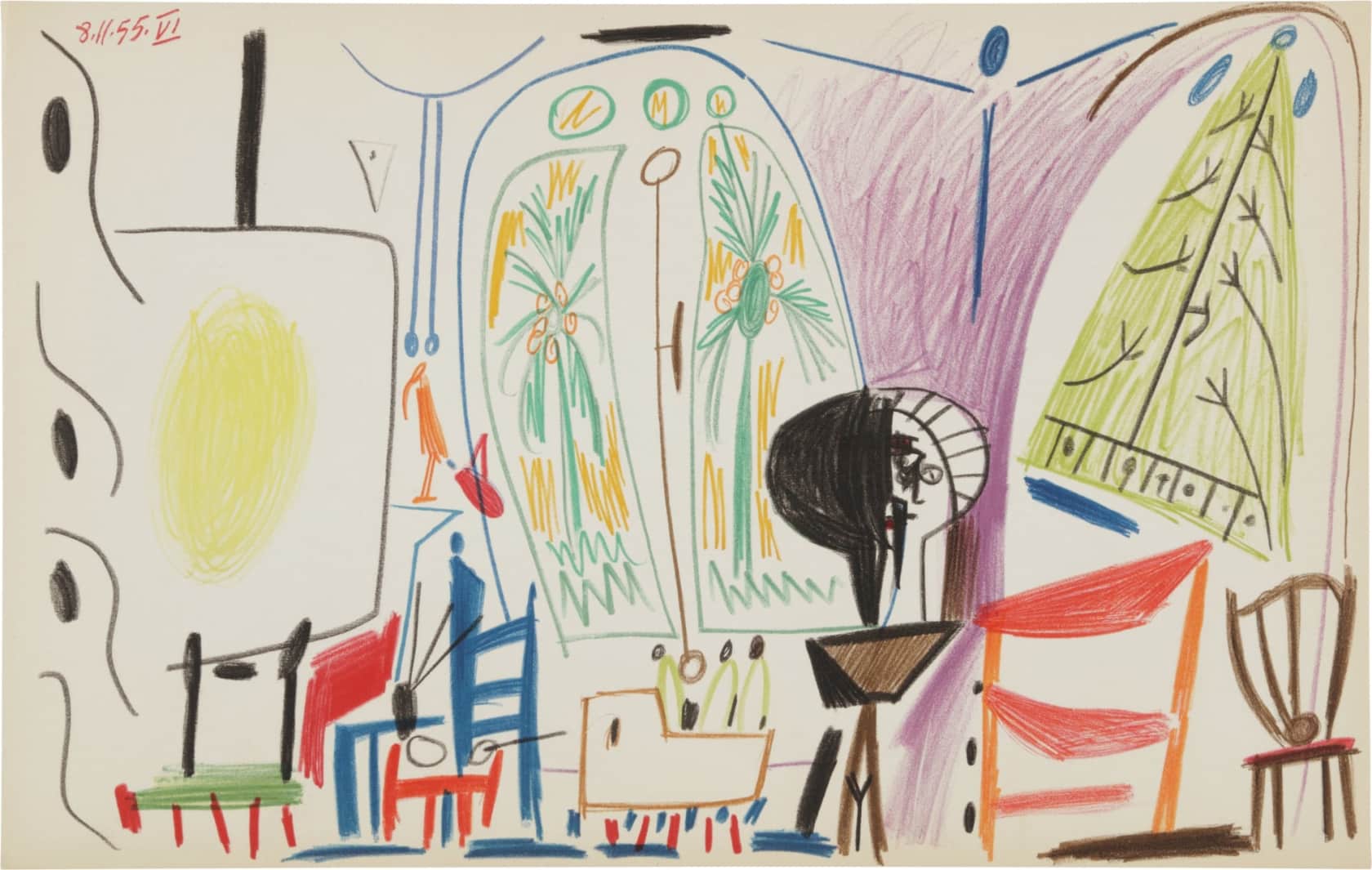 Pablo Picasso, Carnet de la Californie Lithograph (21.11.55 VI), 1959