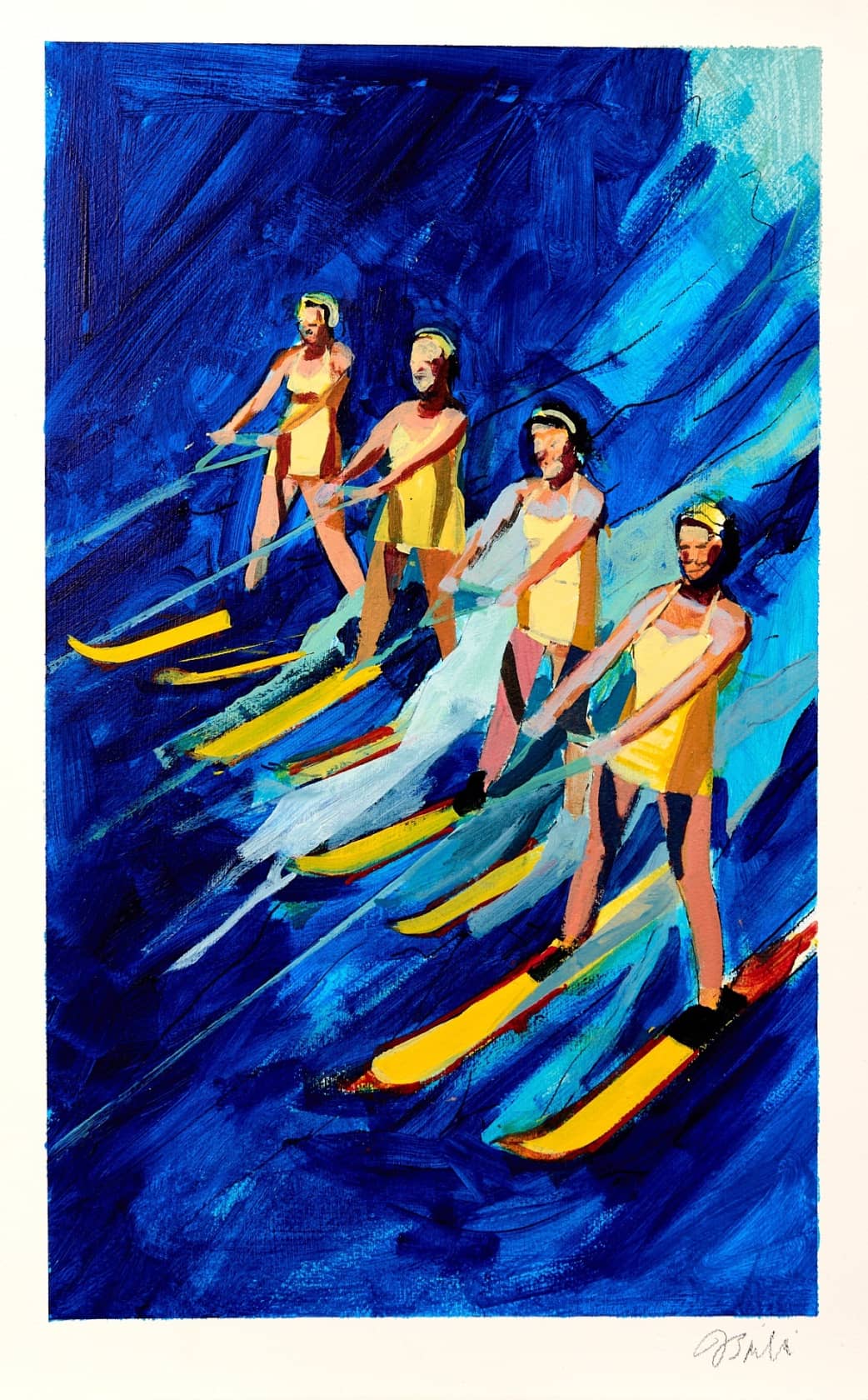 Jessica Brilli, Water Skiers - Study, 2024