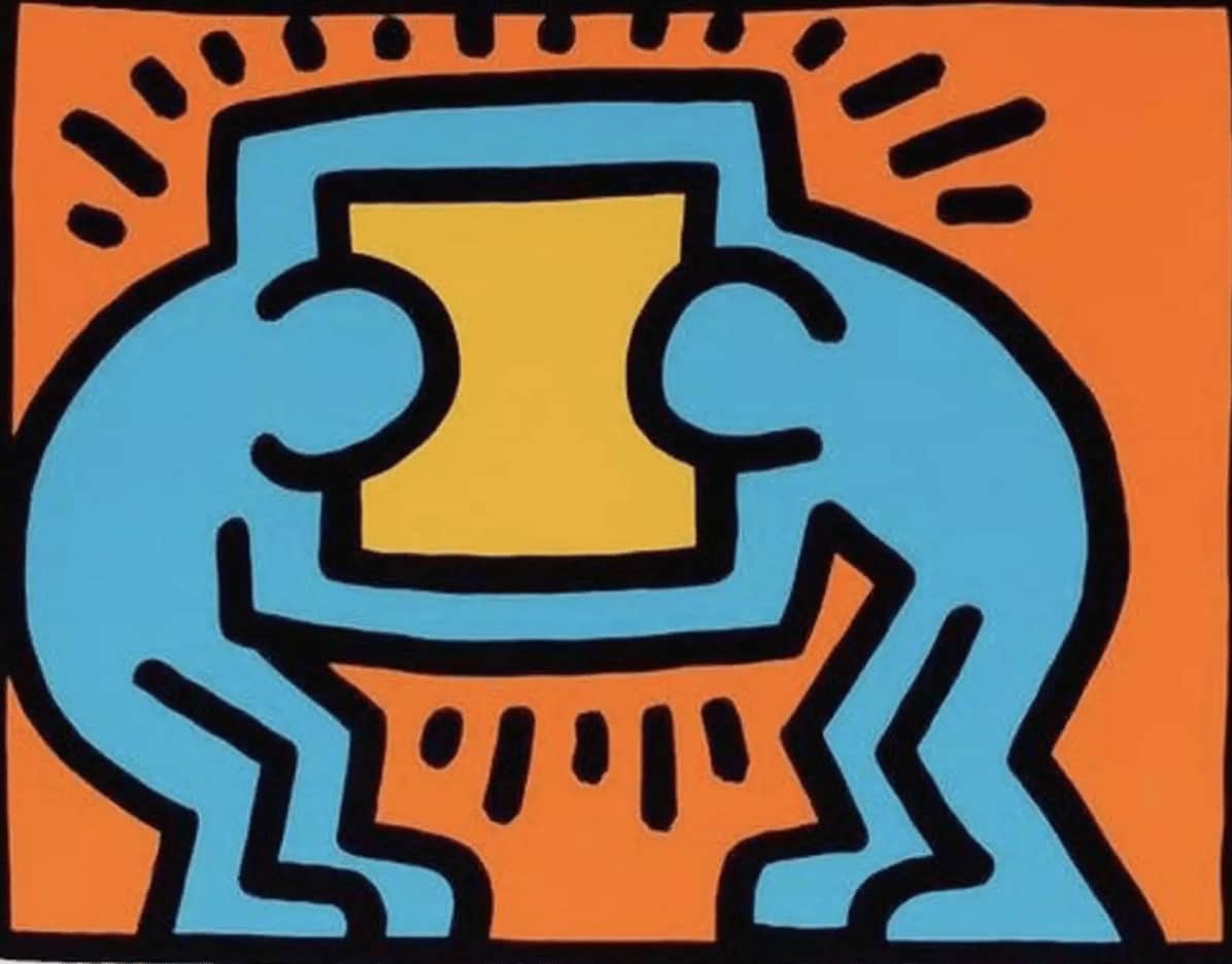 Keith Haring, Pop Shop VI (3), 1989