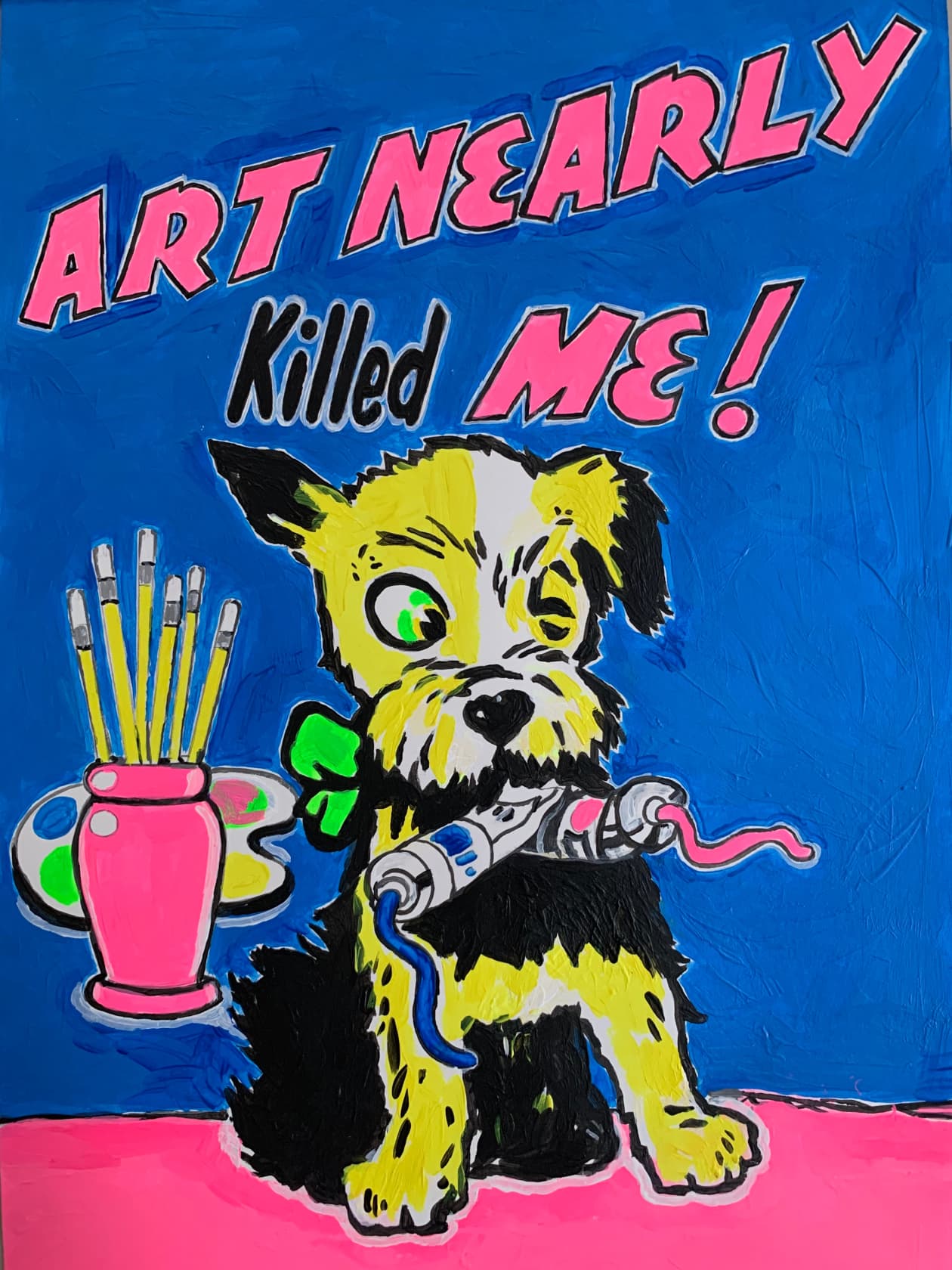 Magda Archer Art Nearly Killed Me Acrylic on Paper