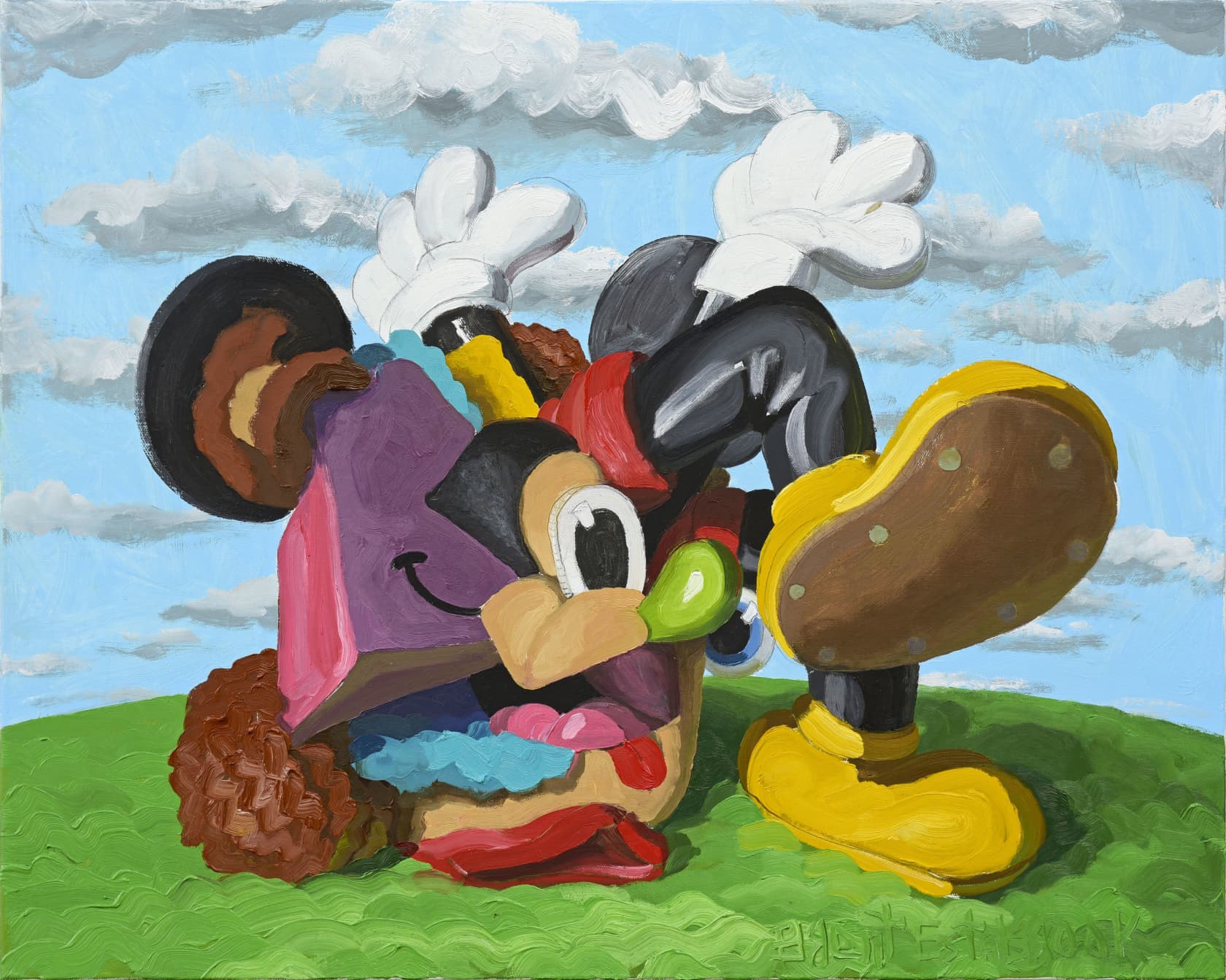Brent Estabrook in the knoop Oil on canvas