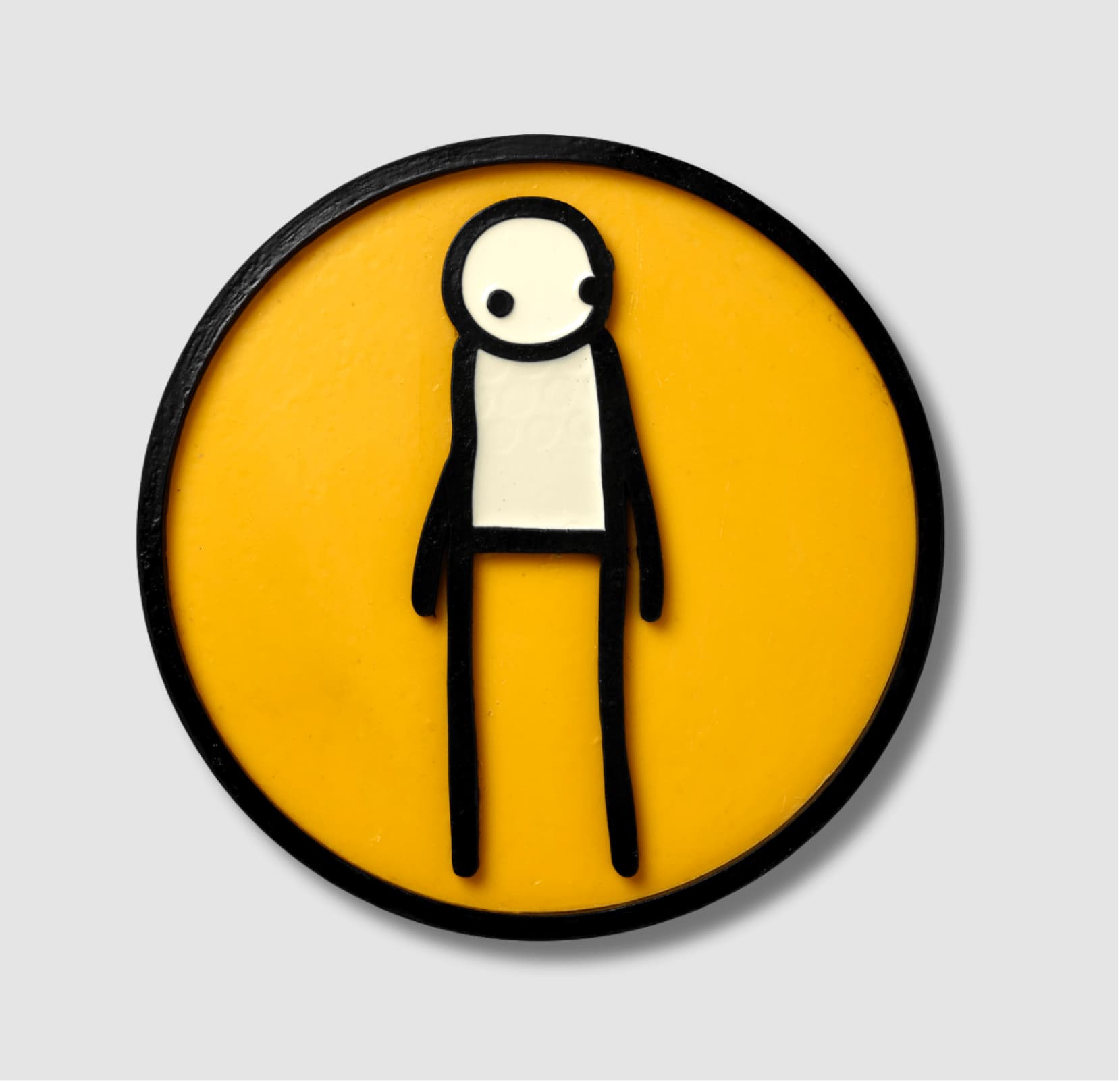 Stik, Plaque (Yellow), 2011