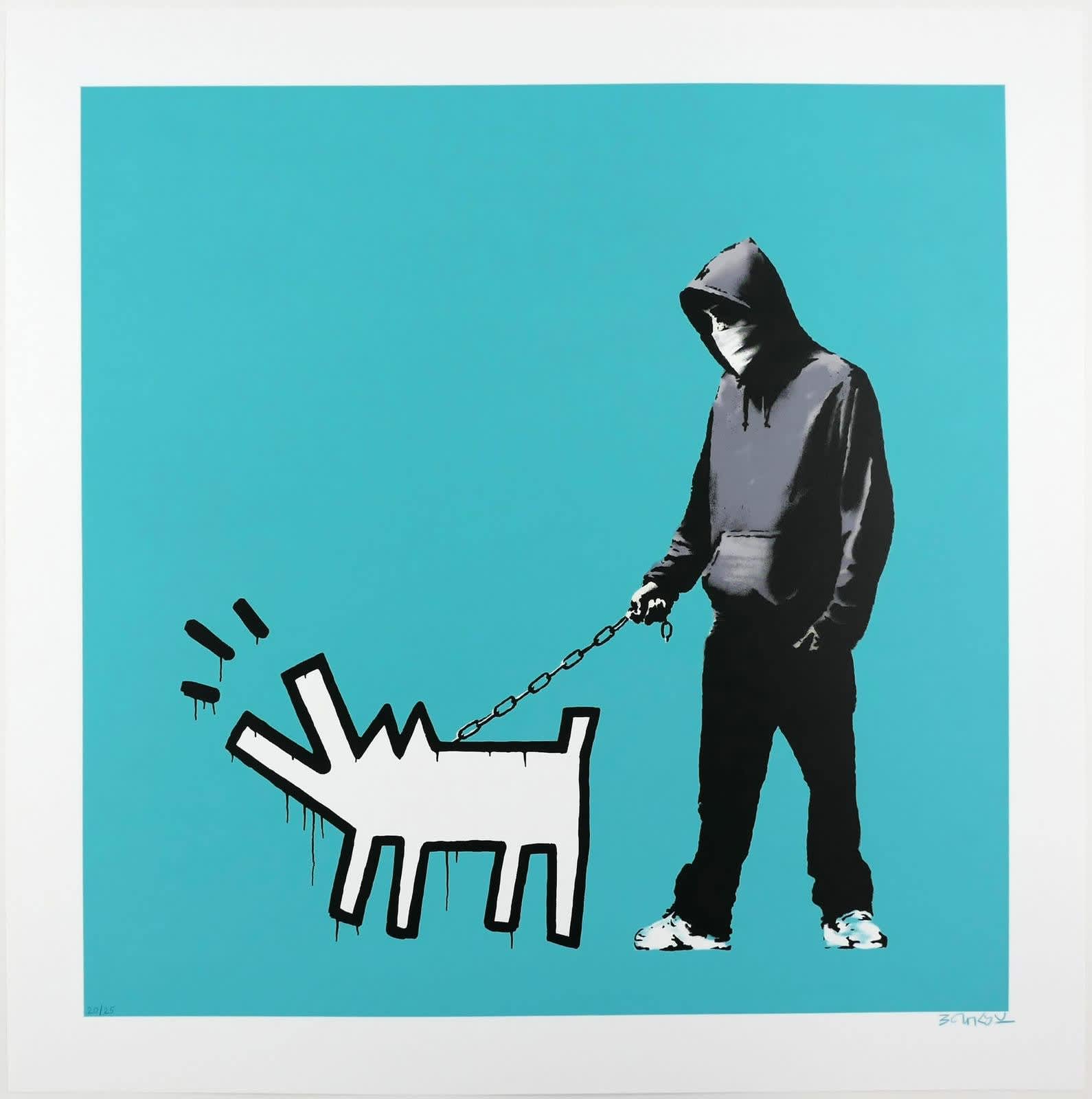 Banksy, Choose Your Weapon - Turquoise, 2010