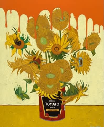 Ross Muir Xtra Value Sunflowers Oil on Canvas