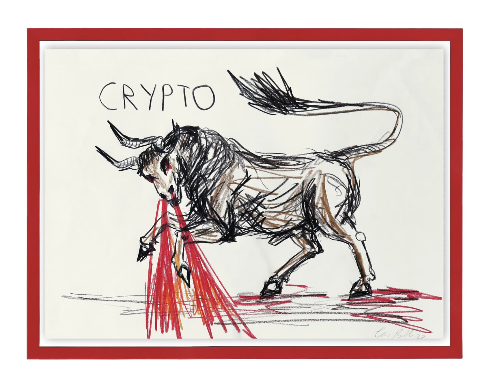 the connor brothers Crypto Crayon on paper