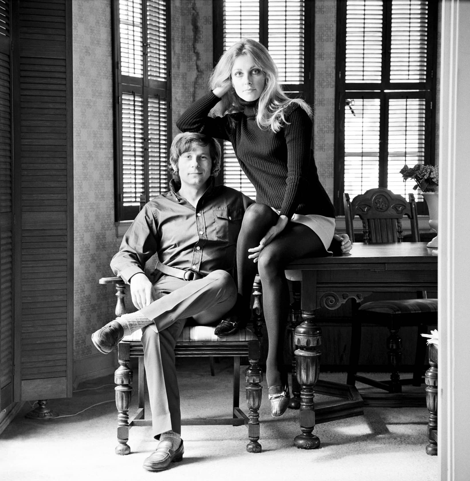 Terry O'Neill Roman Polanski and Sharon Tate Posthumous Gelatin Silver Print *available in other mediums & editions