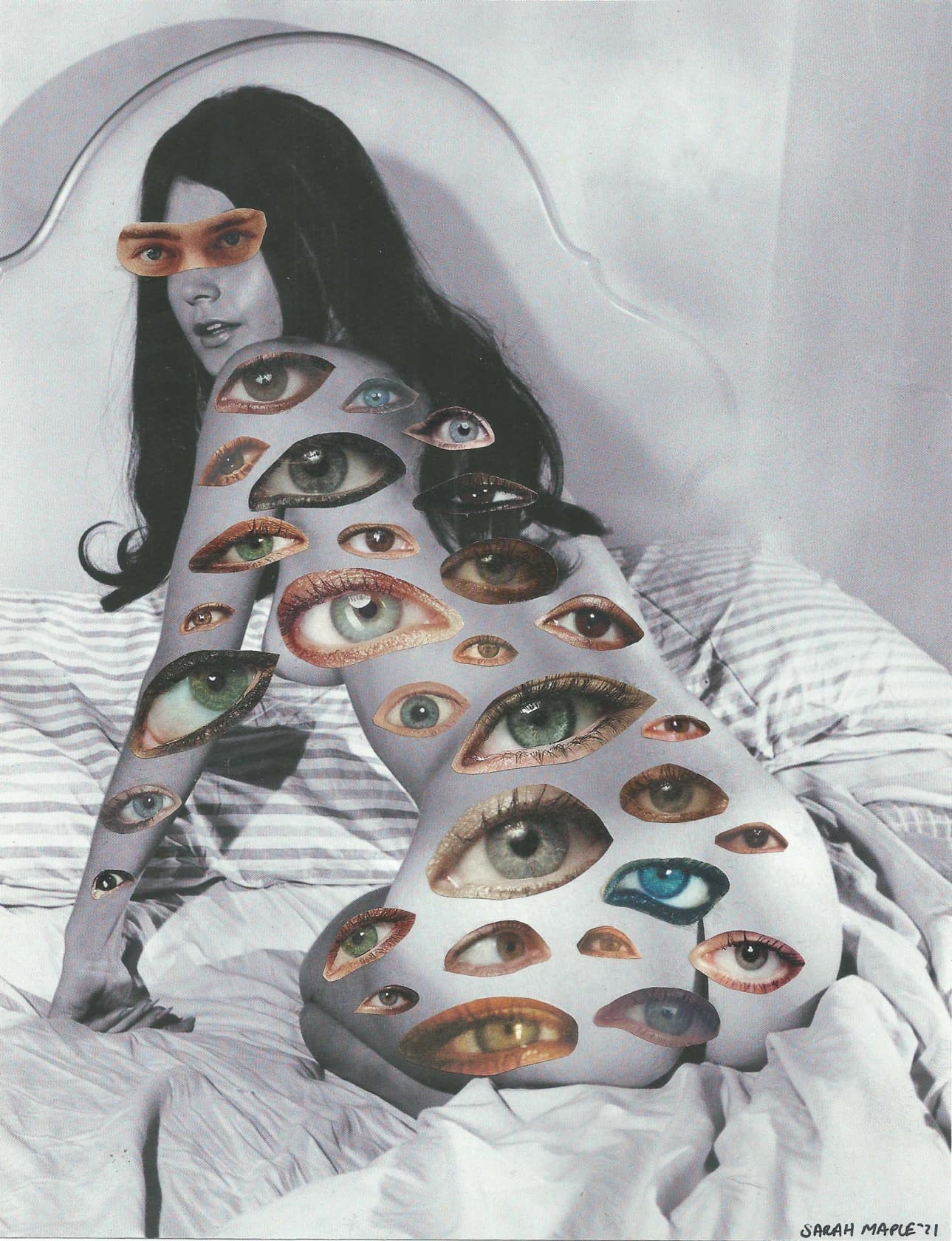 Sarah Maple The Most Heightened State of Being Female No.7 Collage on Paper