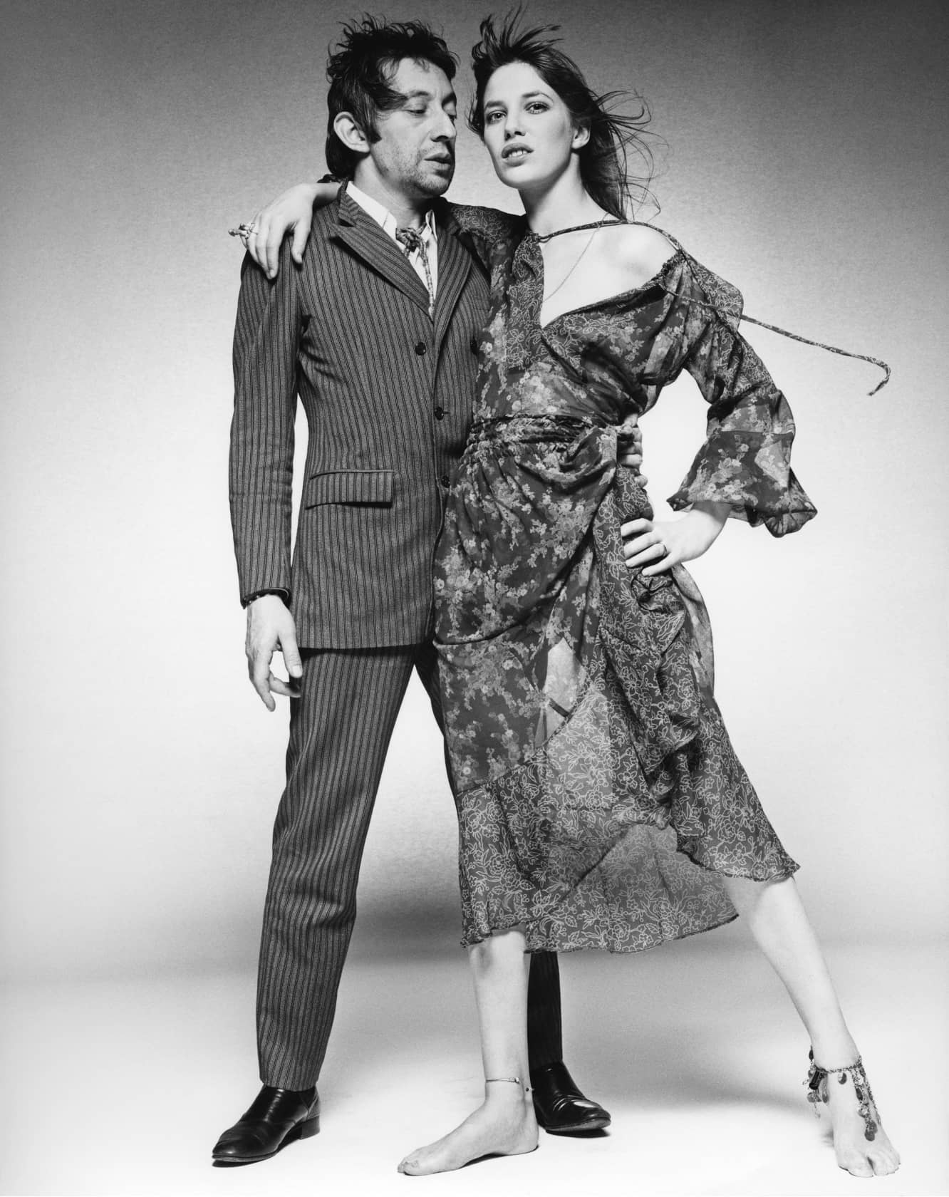 Terry O'Neill Serge Gainsbourg and Jane Birkin, London Lifetime Gelatin Silver Print *available in other mediums & editions