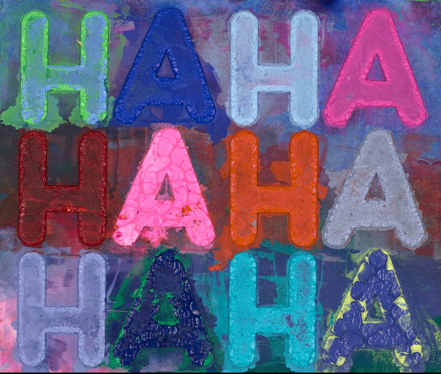 Mel Bochner, Ha Ha Ha, 2019
