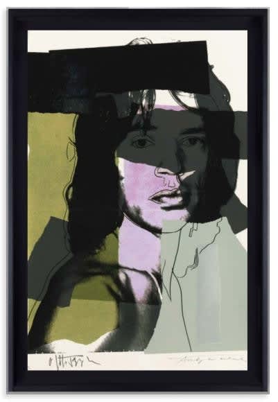 Andy Warhol Mick Jagger Screen print on Arches Aquarelle (rough) Paper