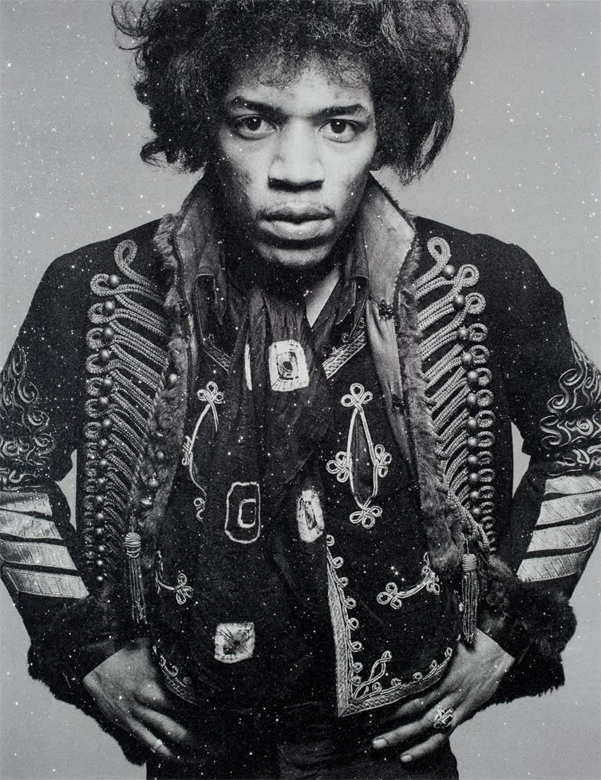 Russell Young, Hendrix Wild Thing (Black Eagle White), 2023