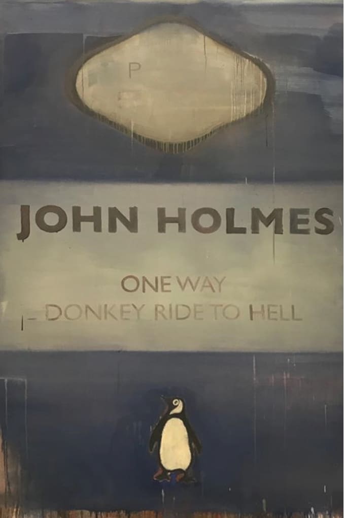 Harland Miller, One Way Donkey Ride to Hell, 2004