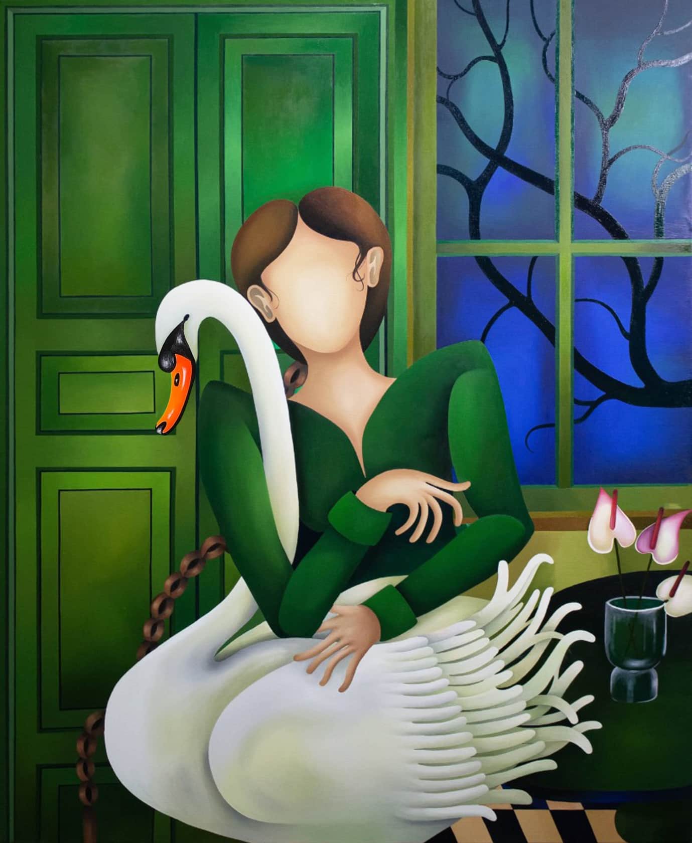 Celine Ali, Woman and the Swan, 2023