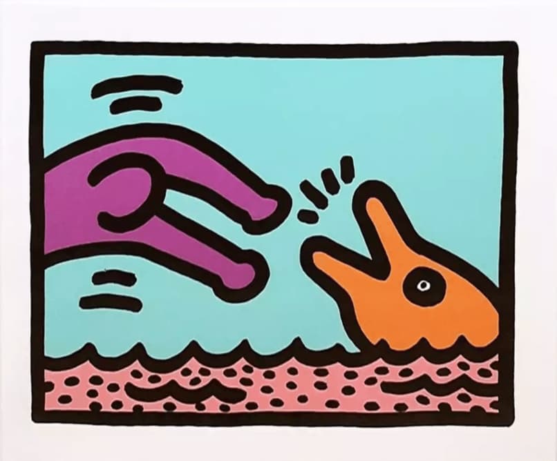 Keith Haring, Pop Shop V (A), 1989