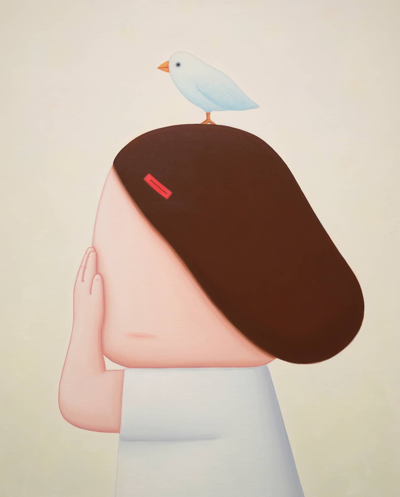 Jo Gyuhun Bird Oil on canvas