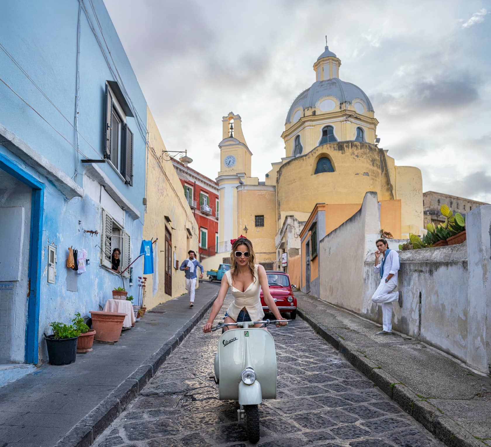 David Yarrow, The Girl On The Vespa (Colour), 2025