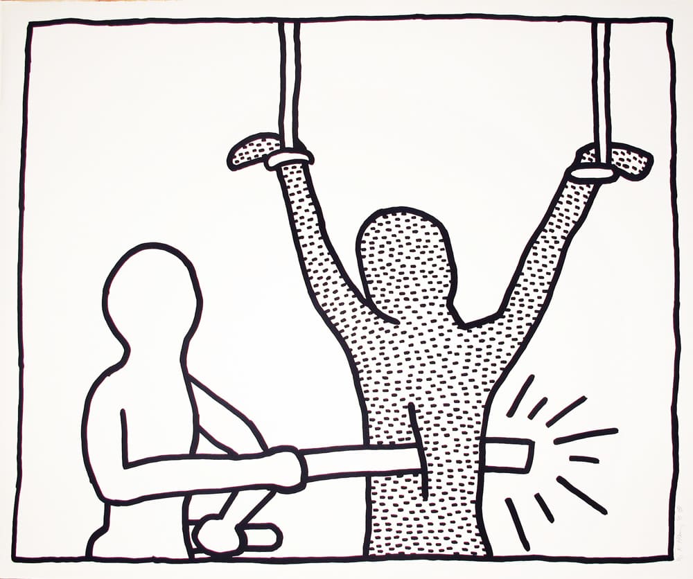 Keith Haring, The Blueprint Drawings: One Plate, 1990