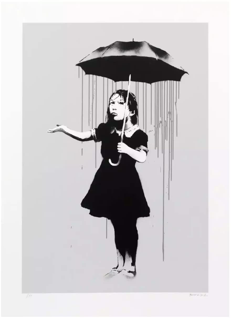 Banksy Nola (Grey) Screenprint