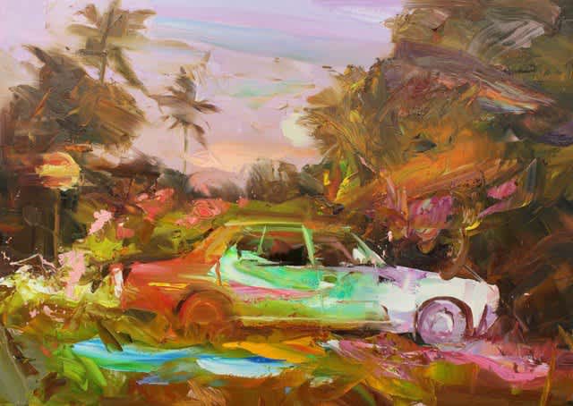 Paul Wright, Wrong Turn in a Tropical Car, 2017