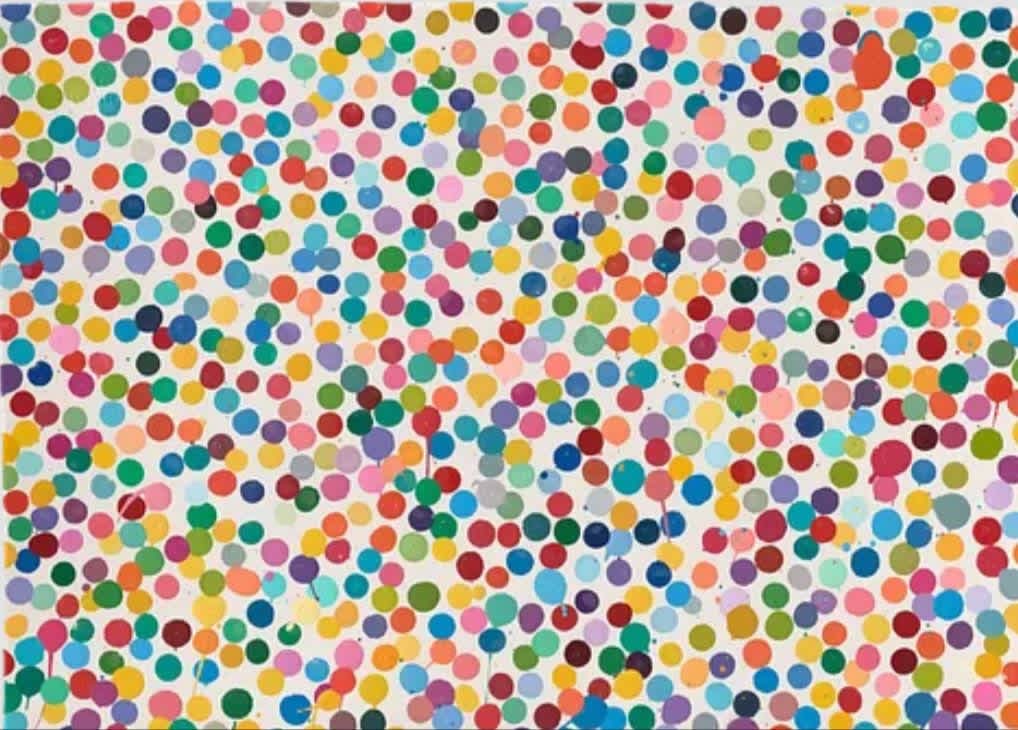 Damien Hirst, The Currency – 9437 And Then He Attacked, 2021