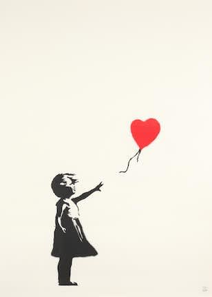 Banksy Girl With Balloon (Unsigned) Screenprint