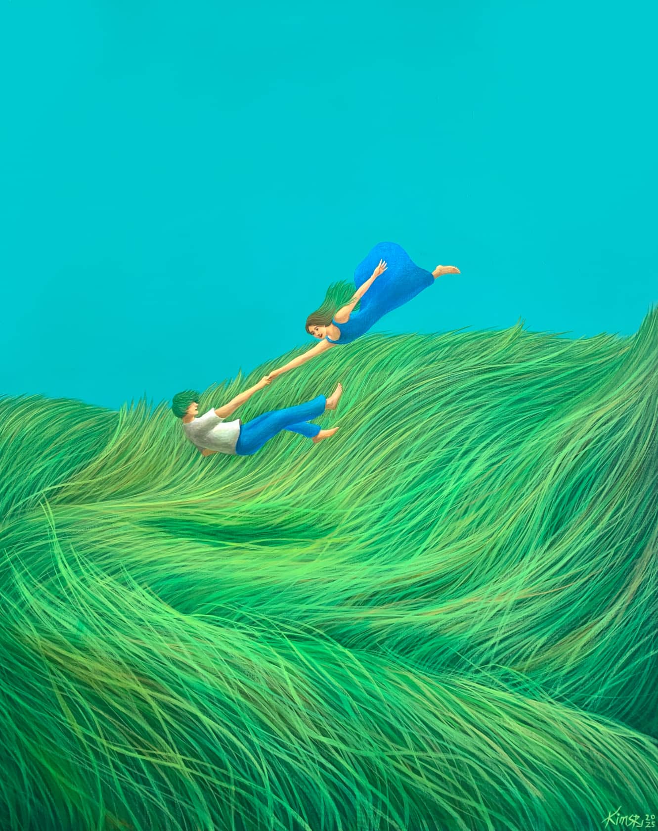 Mulgil Kim, Green Swimming, 2025