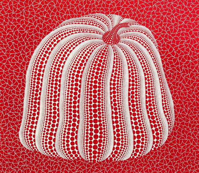 Yayoi Kusama Red Pumpkin Screenprint