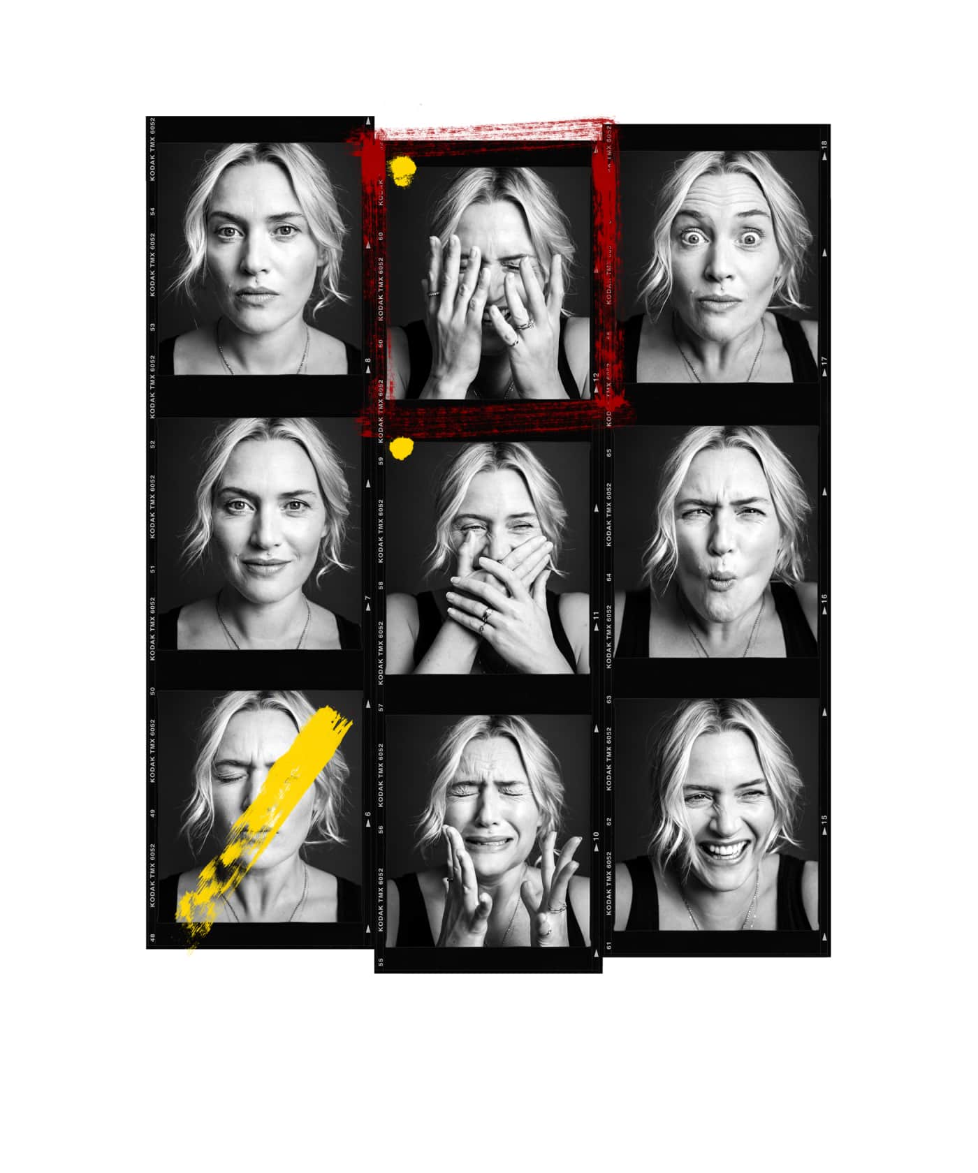 Andy Gotts Kate Winslet Contact Sheet - co-signed Fine Art Giclée Archival Print