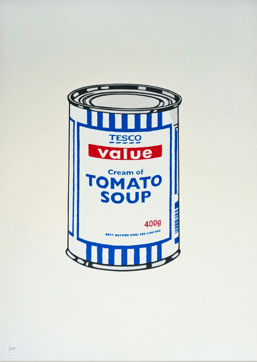 Banksy Soup Can (Unsigned) Screenprint