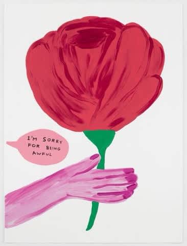 David Shrigley I'm Sorry For Being Awful Screenprint