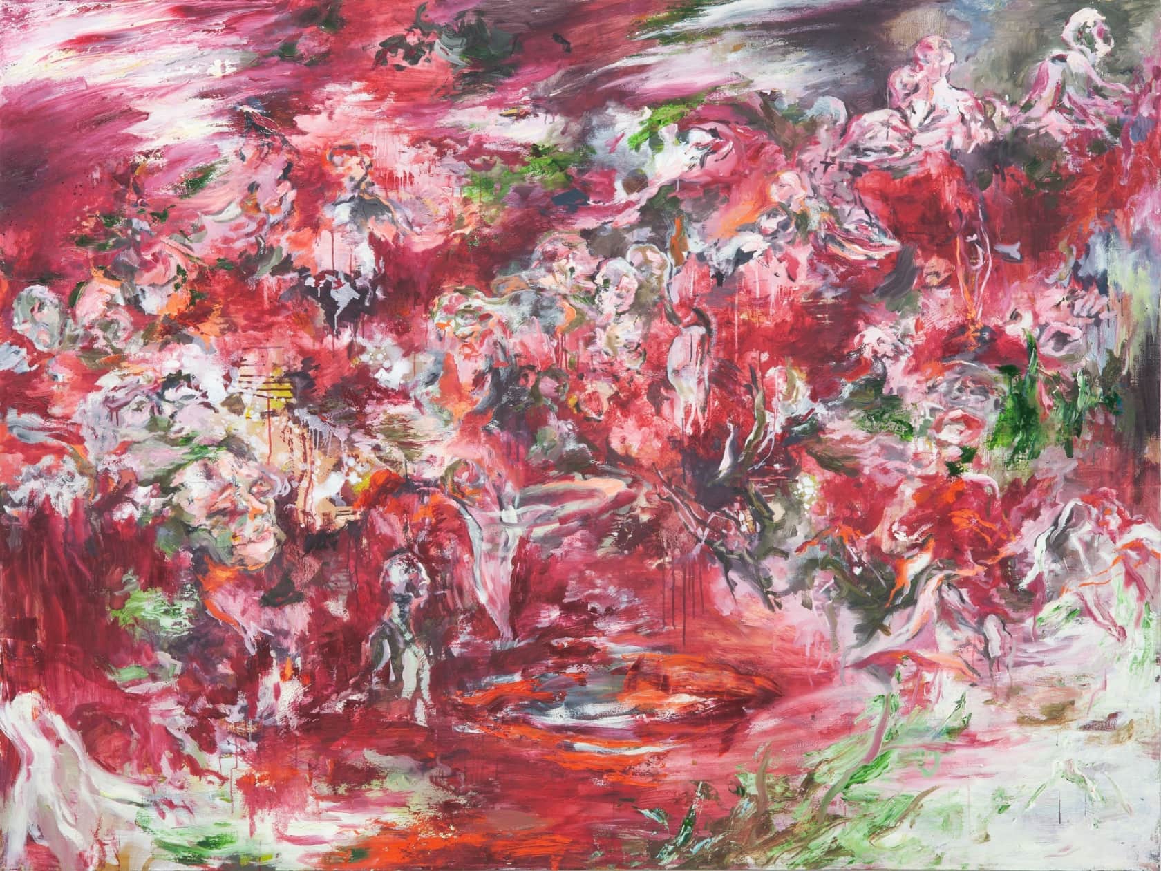 Tijana Titin Cherry-Coloured Funk Oil on Canvas