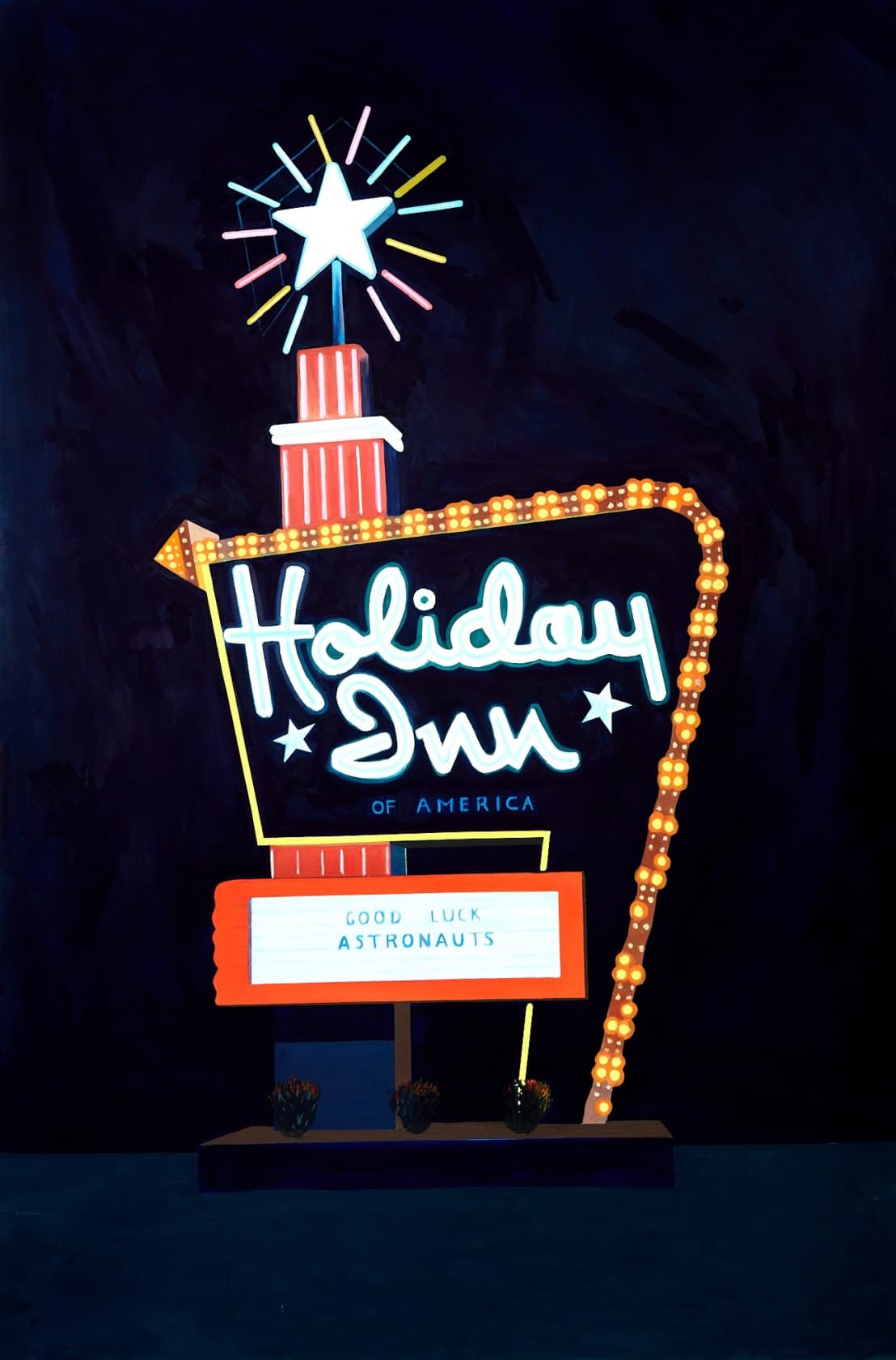 Jessica Brilli, Holiday Inn at Night, 2024