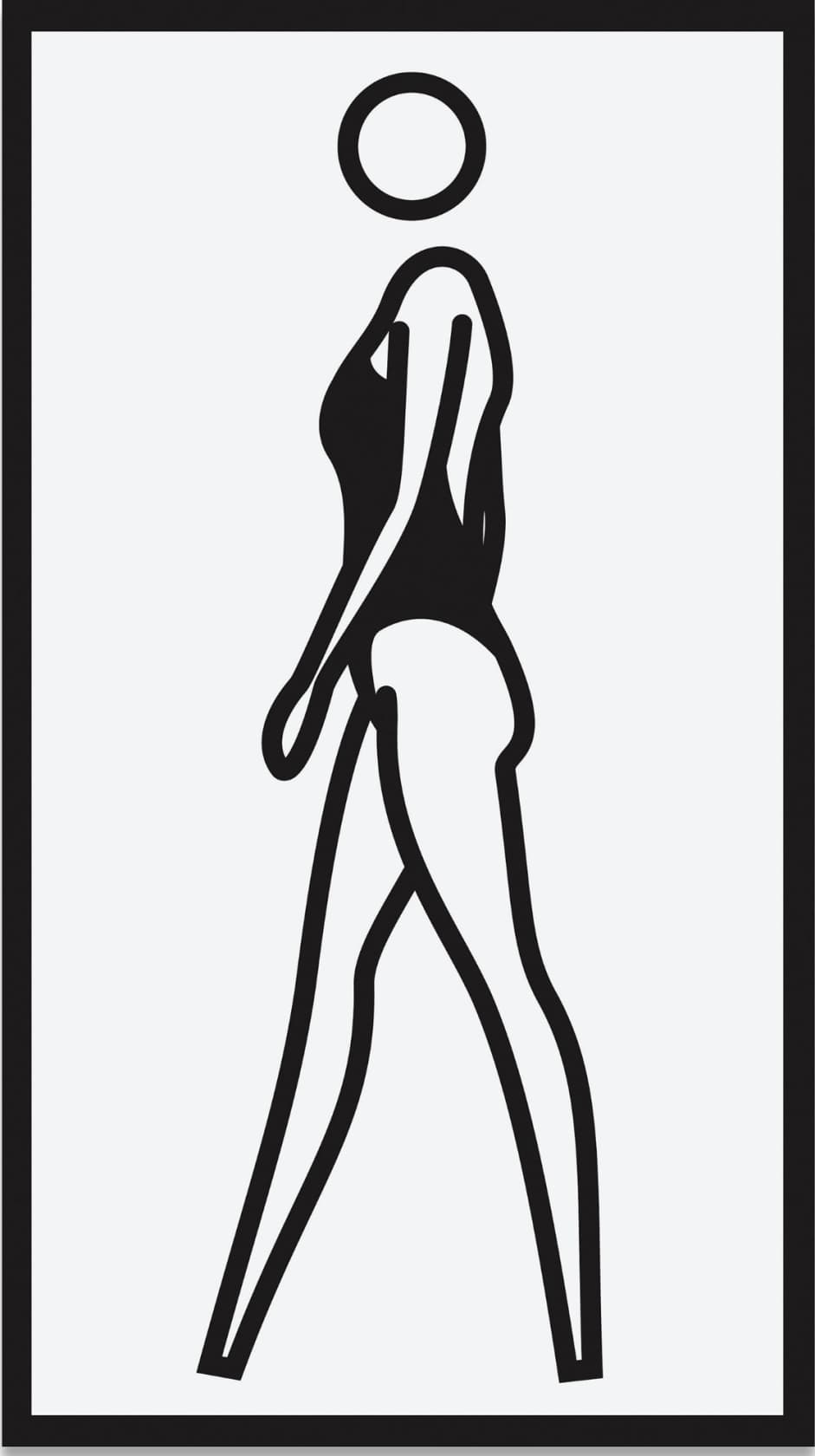 Julian Opie, Monique Walking, 2004