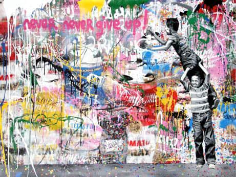 Mr Brainwash, Never Never Give up!, 2017