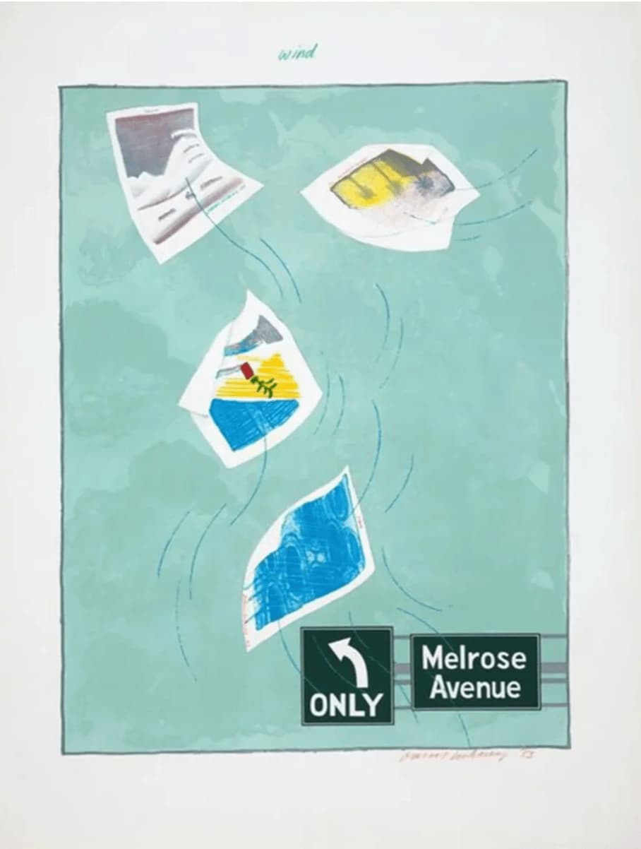 David Hockney, Wind, From the Weather Series, 1973
