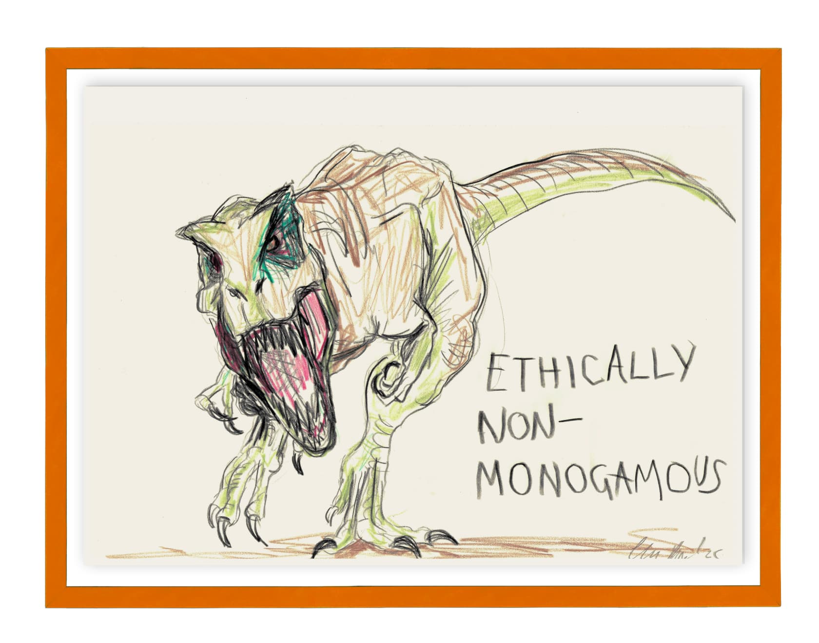 The Connor Brothers Ethically Non-Monogamous Crayon on paper