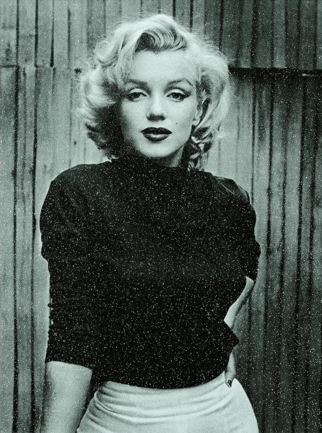 Russell Young Marilyn Bombshell Acrylic Paint, Enamel and Diamond Dust Screen Print on Linen