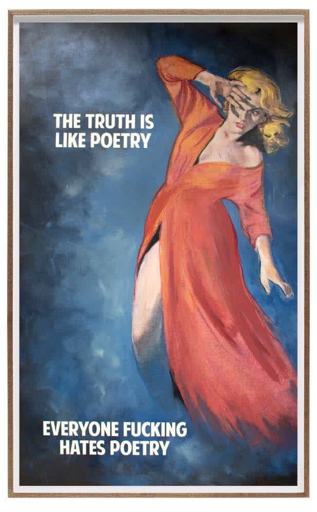 The Connor Brothers The Truth Is ls Like Poetry Giclée, Screen Print, Acrylic and Oil and Hand Applied Varnish on...