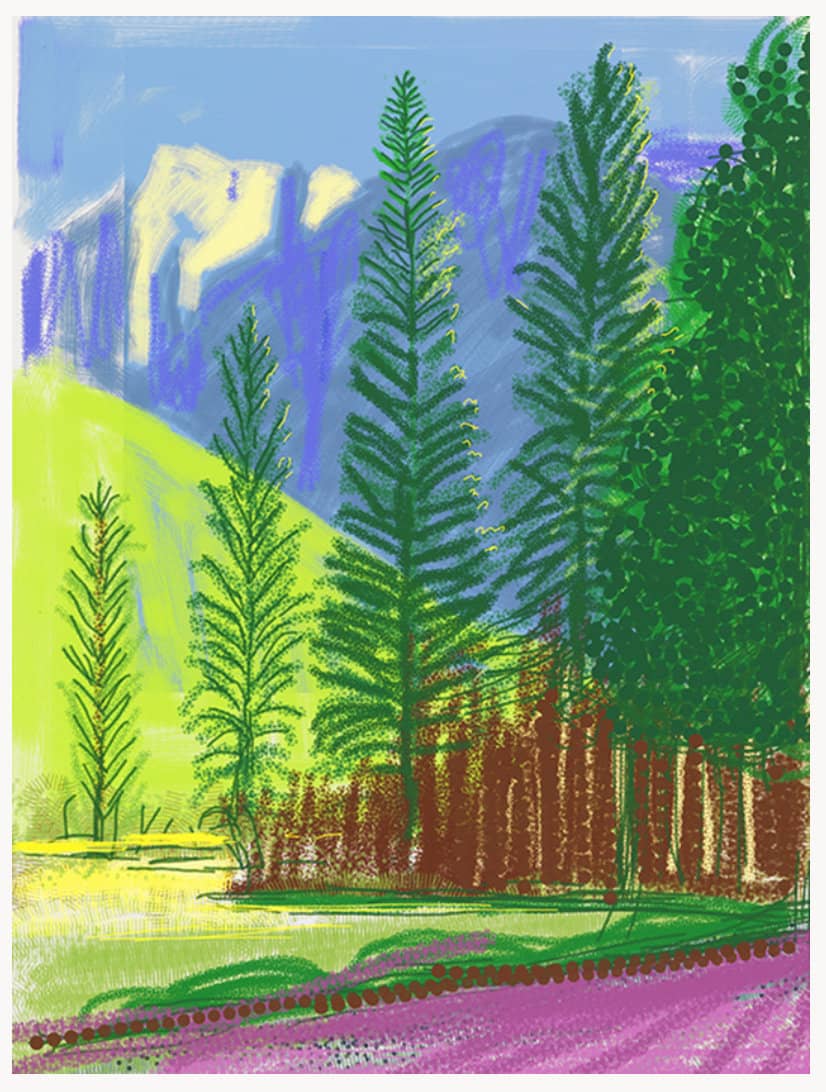 David Hockney, Yosemite no. 12, 2012