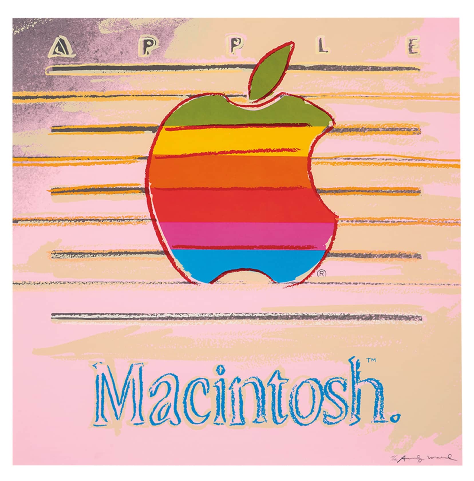 Andy Warhol Apple from Ads F&S II.359 Screenprint on Lenox Museum Board