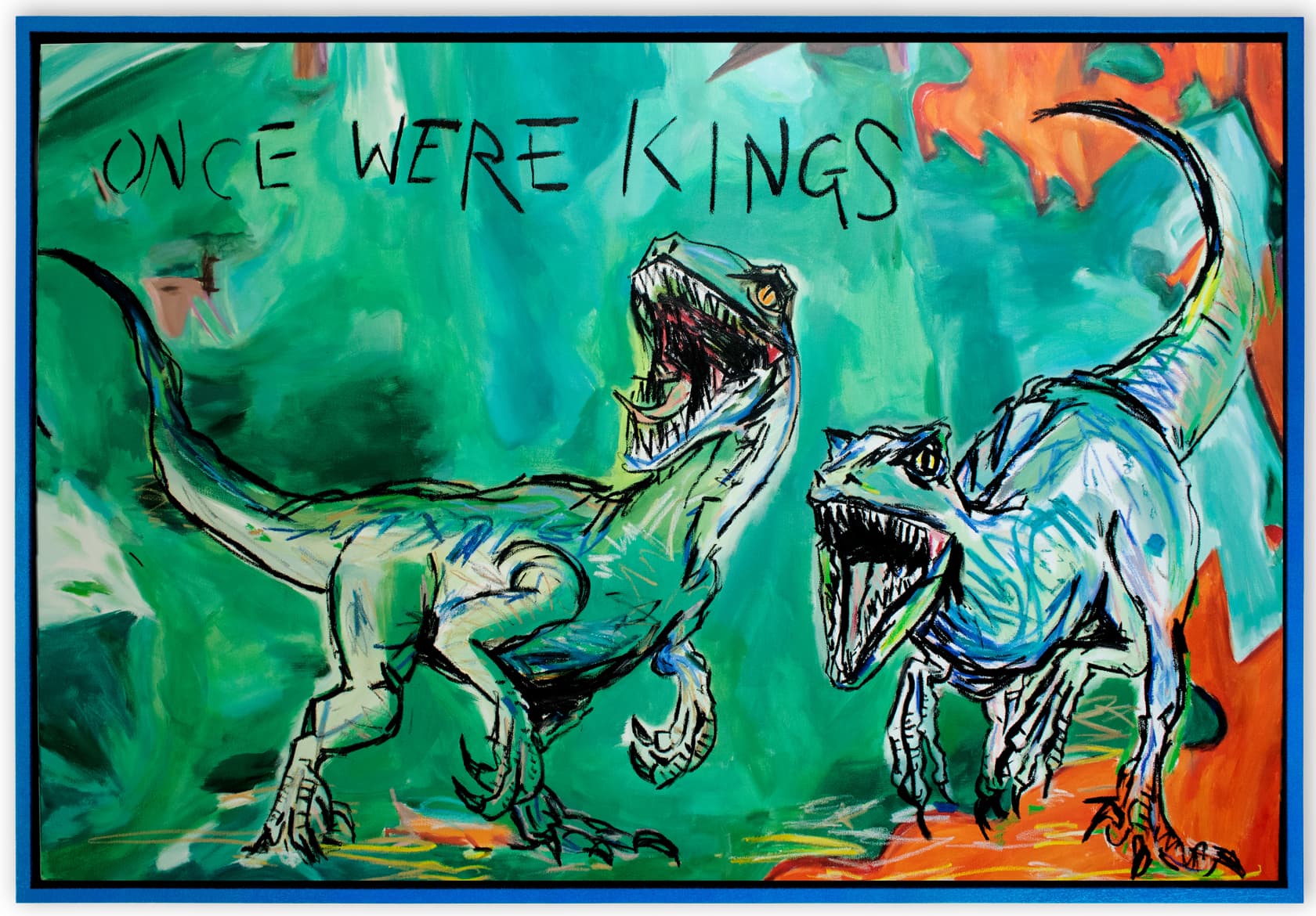 The Connor Brothers Once Were Kings Acrylic and oil stick on canvas