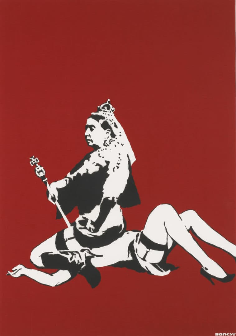 Banksy Queen Victoria (Unsigned) Screenprint