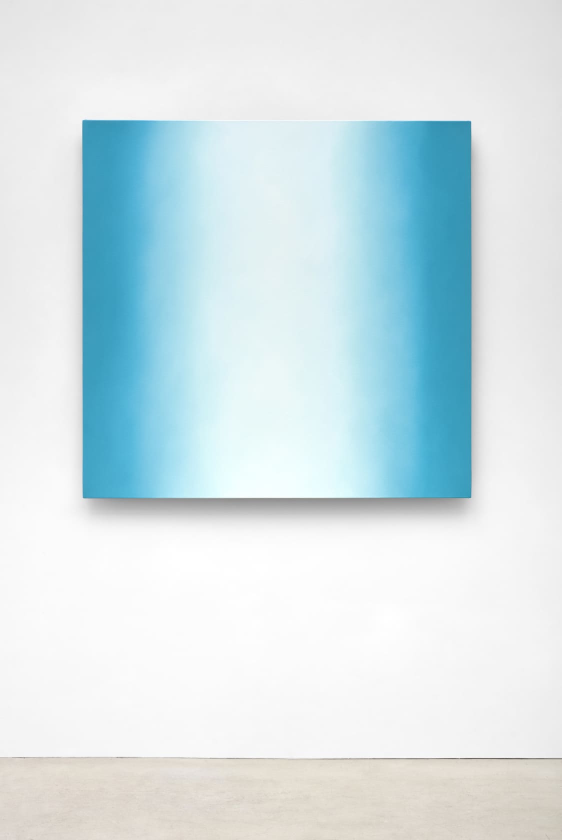 Ruth Pastine Blue, Presence Absence Series Oil on canvas on bevelled stretcher
