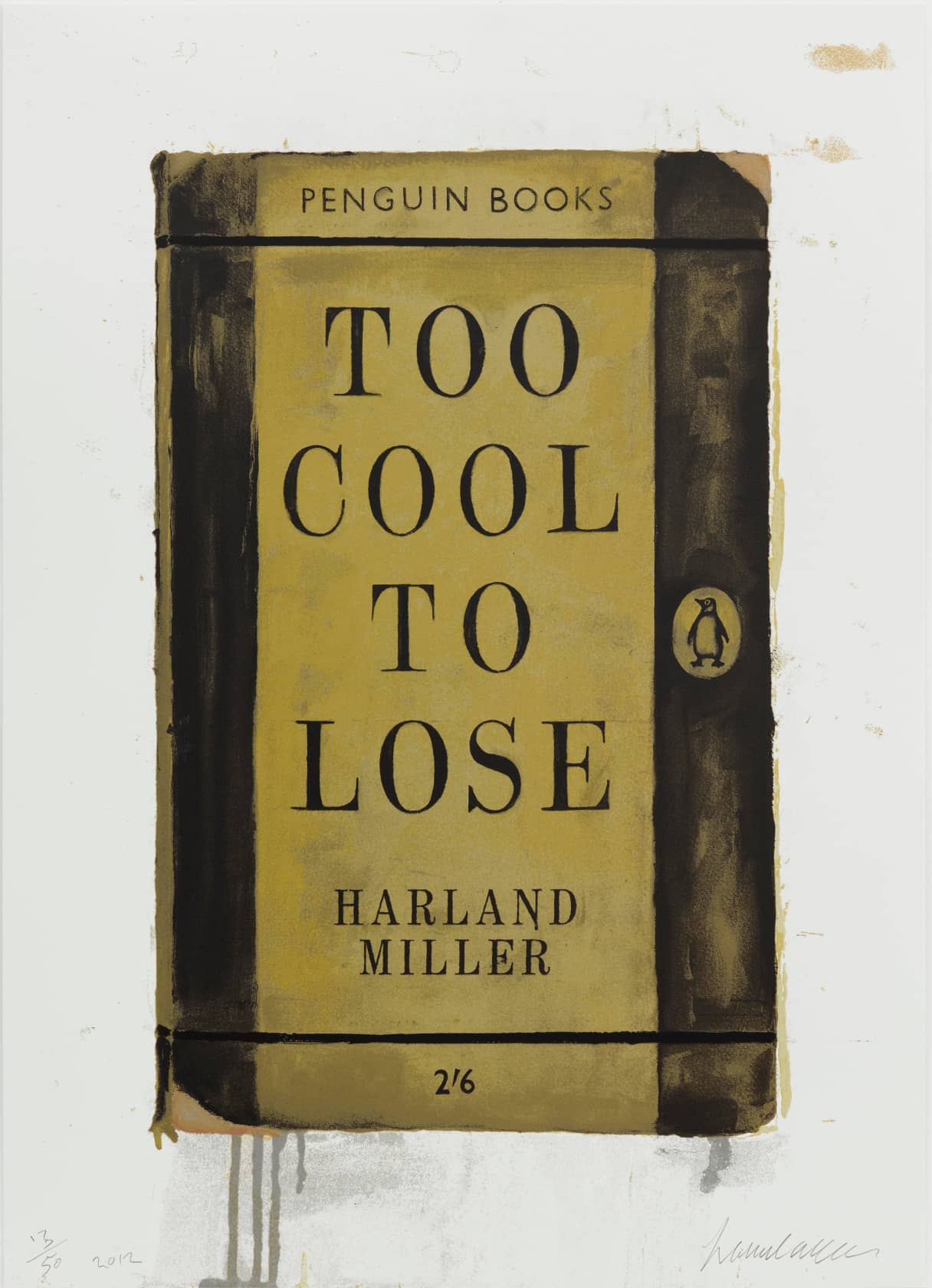 Harland Miller Too Cool to Lose Silkscreen on Somerset Paper