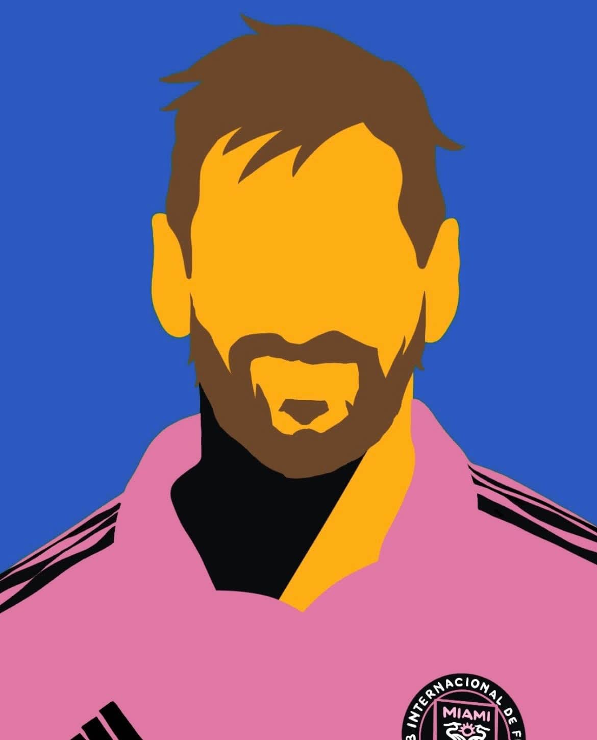 Coco Dávez Lionel Messi in Intermiami Top Acrylic on canvas