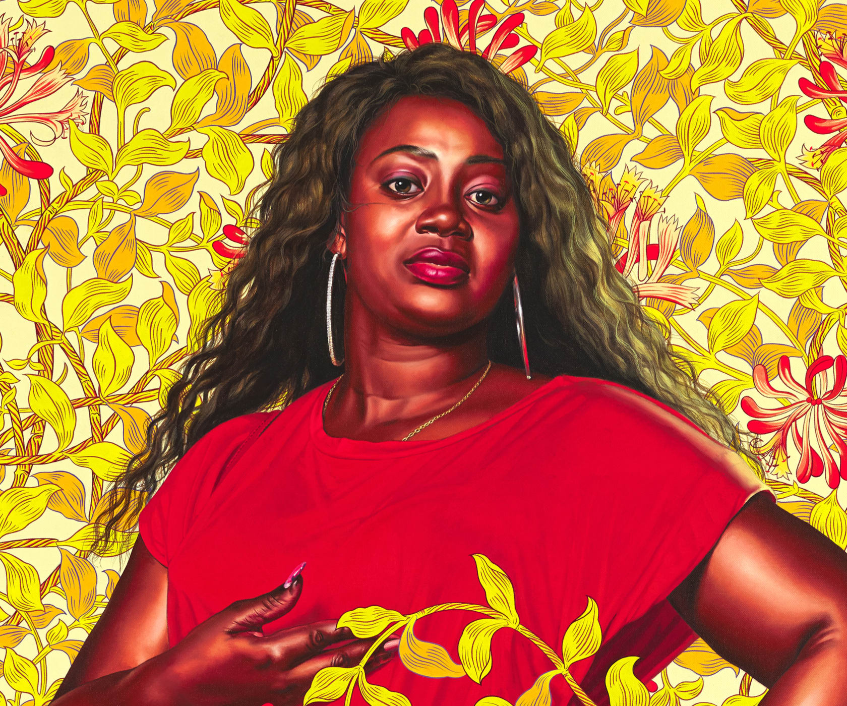 Kehinde Wiley, Portrait of Quanna Noble, 2020